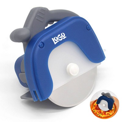Stainless Steel Pizza Cutter w/ Removable Shield